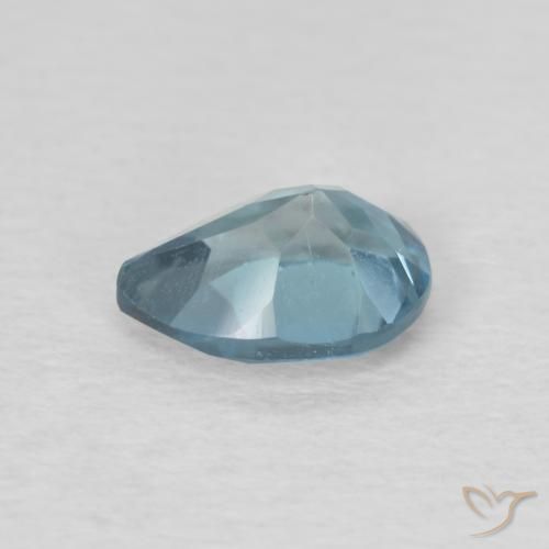 Topazio Blu London naturale da 0.93 ct, Forma a pera, VVS-VS