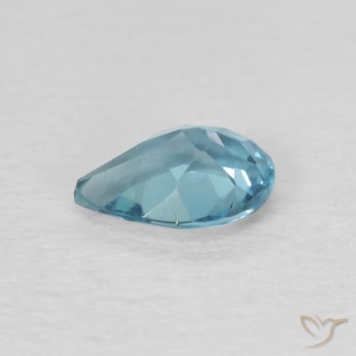 Topazio Blu svizzero naturale da 0.80 ct, Forma a pera, VVS-VS