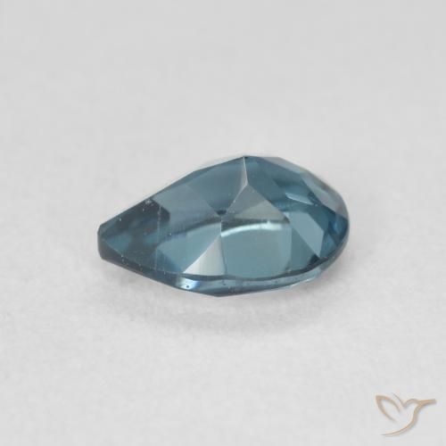 Topazio Blu London naturale da 0.92 ct, Forma a pera, VVS-VS