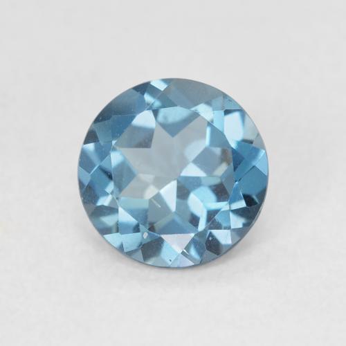 1.48ct Naturale Blu svizzero Topazio, Rotondo, VS