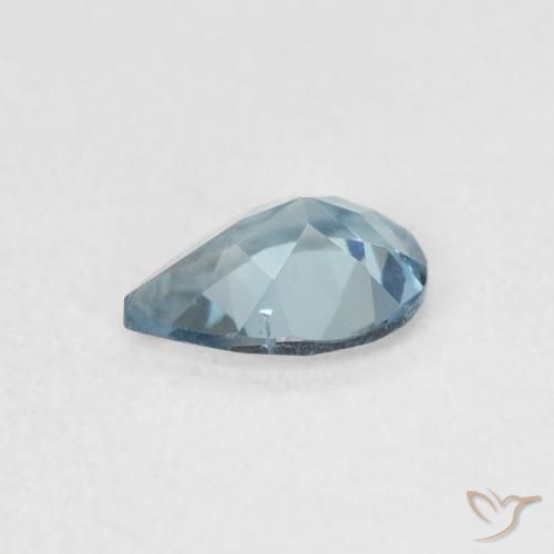 Topazio Blu London naturale da 0.77 ct, Forma a pera, VS