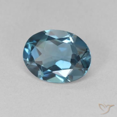 Topazio Blu London naturale da 2.09 ct, Ovale, VVS-VS