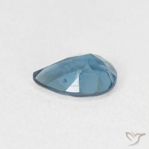 Topazio Blu London naturale da 0.89 ct, Forma a pera, VS