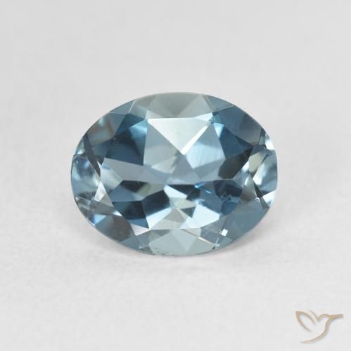Topazio Blu London naturale da 2.11 ct, Ovale, VS