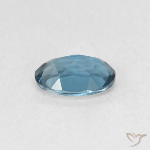 Topazio Blu London naturale da 0.55 ct, Ovale, VVS