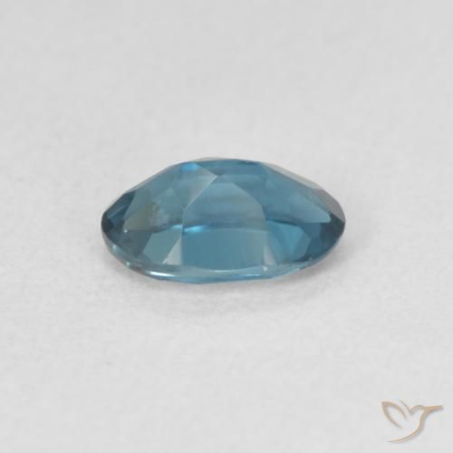 Topazio Blu London naturale da 0.52 ct, Ovale, VVS