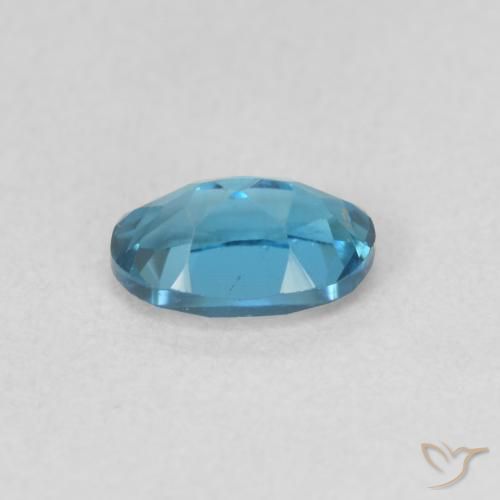 Topazio Blu London naturale da 0.63 ct, Ovale, VVS