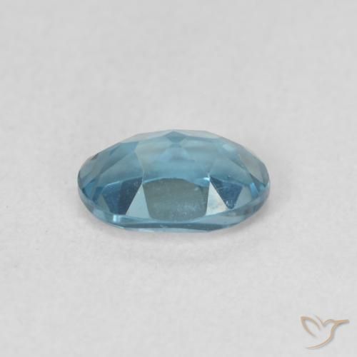 Topazio Blu London naturale da 0.60 ct, Ovale, VVS
