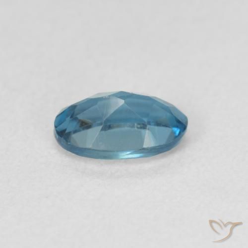 Topazio Blu London naturale da 0.58 ct, Ovale, VVS