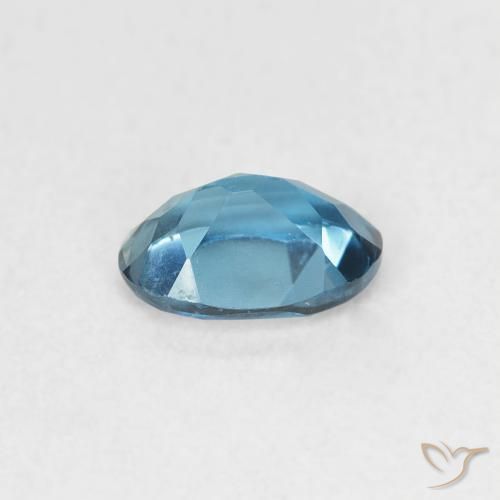 Topazio Blu London naturale da 0.62 ct, Ovale, VVS