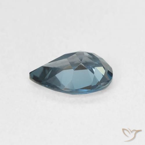 Topazio Blu London naturale da 0.72 ct, Forma a pera, VVS