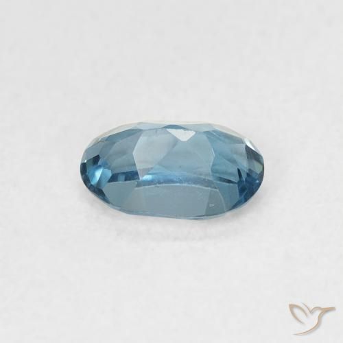 Topazio Blu London naturale da 0.56 ct, Ovale, VVS