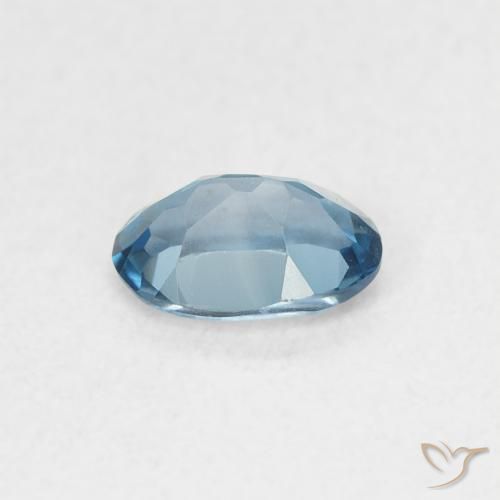 Topazio Blu London naturale da 0.57 ct, Ovale, VVS
