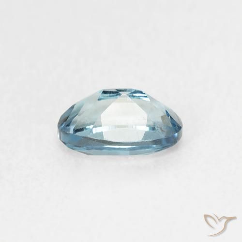 Topazio Intense Silver Aqua-Blue naturale da 0.63 ct, Ovale, VVS