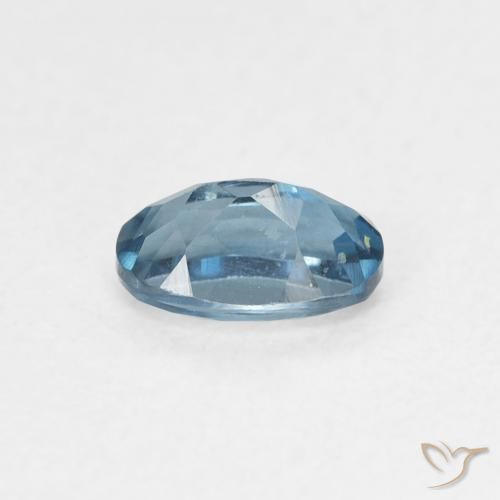 Topazio Blu London naturale da 0.62 ct, Ovale, VVS