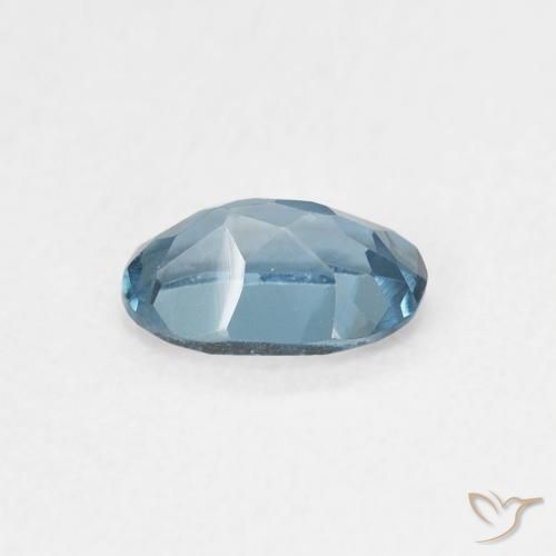 Topazio Blu London naturale da 0.57 ct, Ovale, VVS
