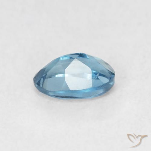 Topazio Blu London naturale da 0.63 ct, Ovale, VVS