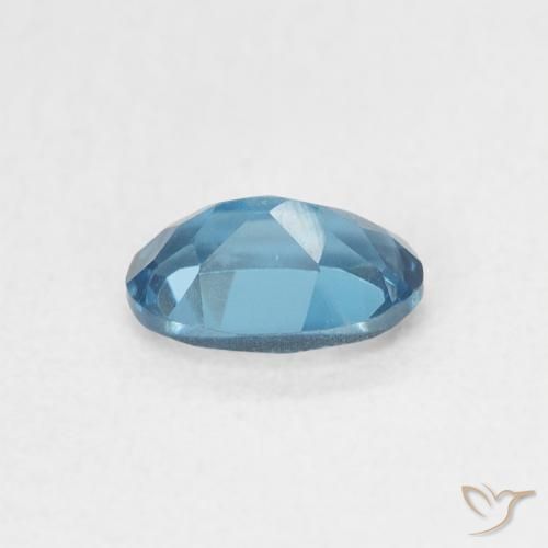 Topazio Blu London naturale da 0.57 ct, Ovale, VVS