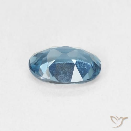 Topazio Blu London naturale da 0.62 ct, Ovale, VVS