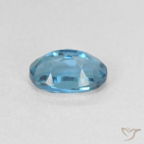 Topazio Blu London naturale da 0.66 ct, Ovale, VVS