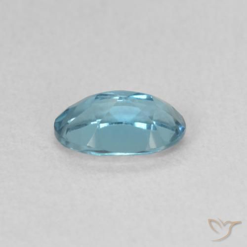 Topazio Blu London naturale da 0.53 ct, Ovale, VVS
