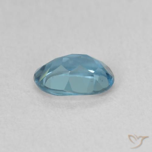 Topazio Blu London naturale da 0.55 ct, Ovale, VVS
