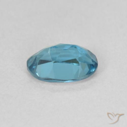Topazio Blu London naturale da 0.68 ct, Ovale, VVS