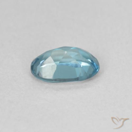Topazio Blu London naturale da 0.52 ct, Ovale, VVS