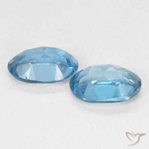 Gemme di Topazio Blu London naturale da 1.14 ct, Ovale, VVS-VS