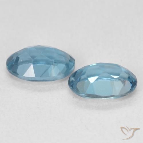 Gemme di Topazio Blu London naturale da 1.15 ct, Ovale, VVS-VS