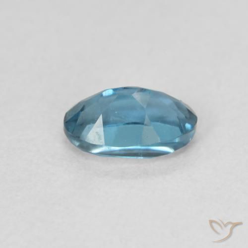Topazio Blu London naturale da 0.58 ct, Ovale, VVS-VS