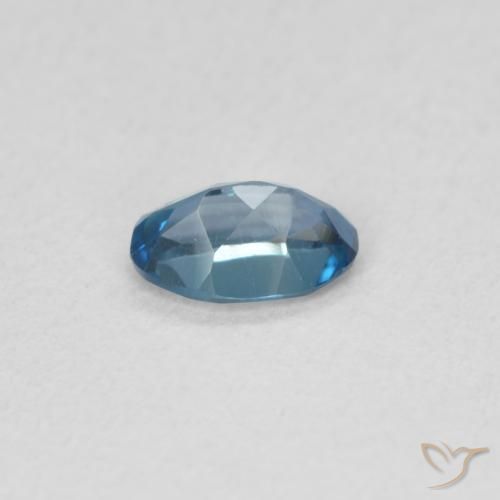 Topazio Blu London naturale da 0.52 ct, Ovale, VS