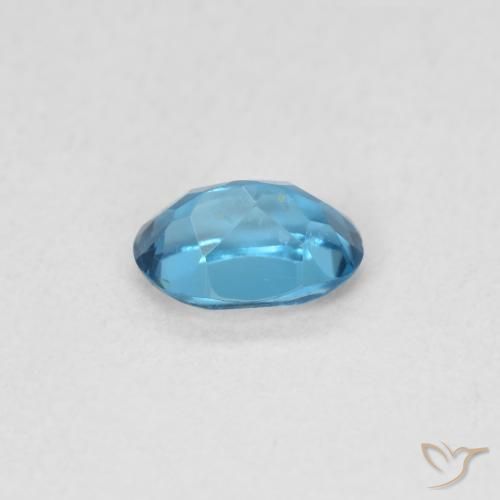 Topazio Blu London naturale da 0.58 ct, Ovale, VS