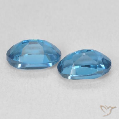 Gemme di Topazio Blu London naturale da 1.13 ct, Ovale, VS