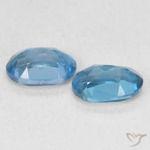 Gemme di Topazio Blu London naturale da 1.27 ct, Ovale, VVS-VS