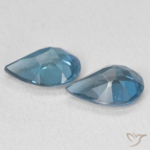Gemme di Topazio Blu London naturale da 1.23 ct, Forma a pera, VS