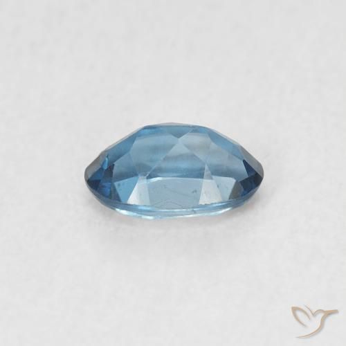 Topazio Blu London naturale da 0.58 ct, Ovale, VVS-VS