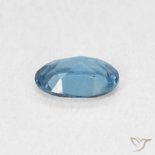Topazio Blu London naturale da 0.52 ct, Ovale, VVS-VS