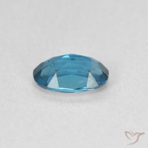 Topazio Blu London naturale da 0.50 ct, Ovale, VVS