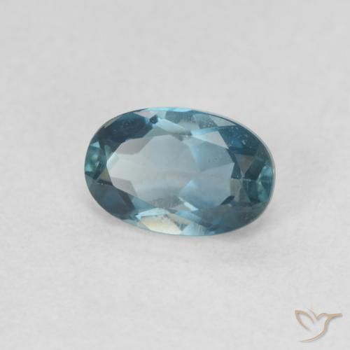 Topazio Blu London naturale da 0.66 ct, Ovale, VVS