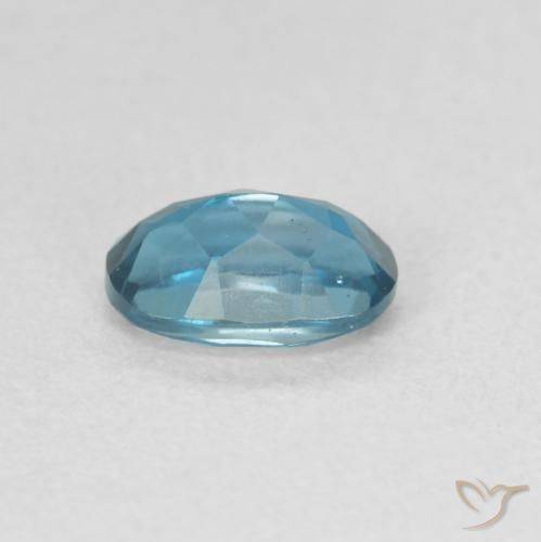 Topazio Blu London naturale da 0.66 ct, Ovale, VVS