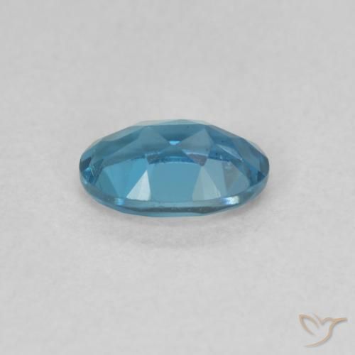 Topazio Blu London naturale da 0.59 ct, Ovale, VVS