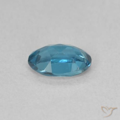 Topazio Blu London naturale da 0.53 ct, Ovale, VVS