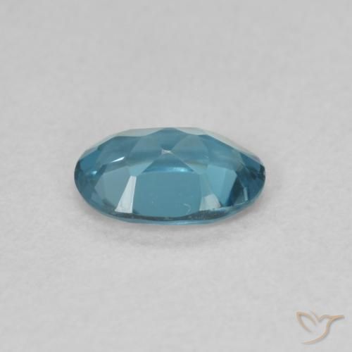 Topazio Blu London naturale da 0.51 ct, Ovale, VVS