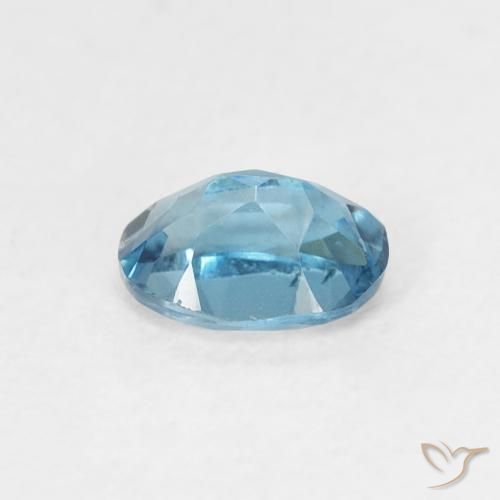 Topazio Blu London naturale da 0.55 ct, Ovale, VS