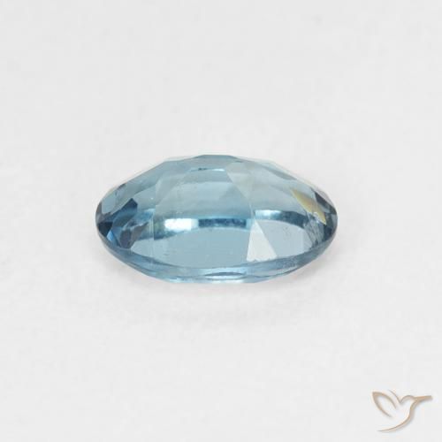Topazio Blu London naturale da 0.65 ct, Ovale, VS