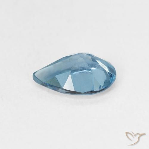 Topazio Blu London naturale da 0.76 ct, Forma a pera, VS