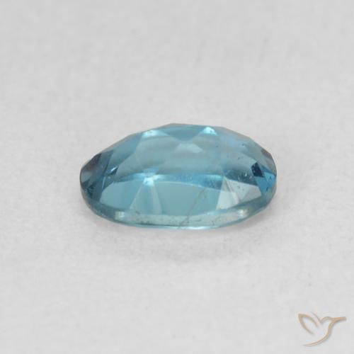 Topazio Blu London naturale da 0.72 ct, Ovale, VVS-VS