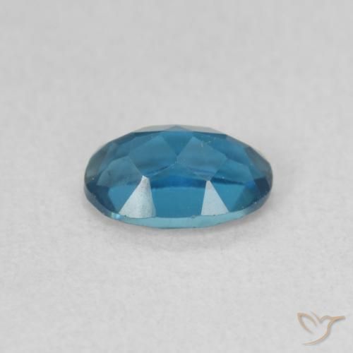 Topazio Blu London naturale da 0.59 ct, Ovale, VVS-VS