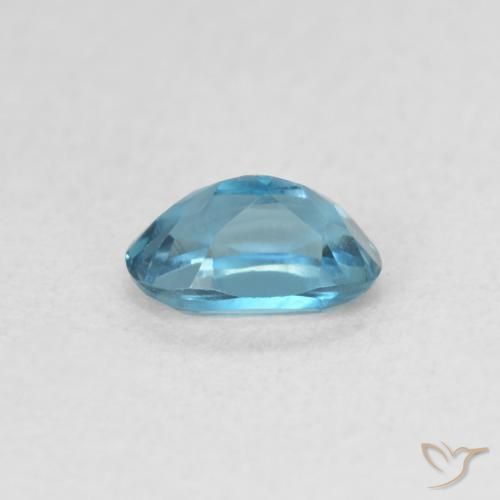 Topazio Blu London naturale da 0.56 ct, Ovale, VVS-VS